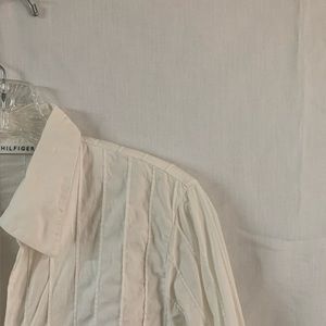 Tommy hilfiger white/cream button down women’s size 10